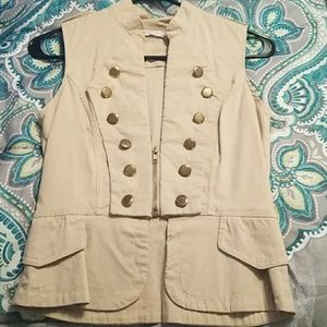 Tan vest style top